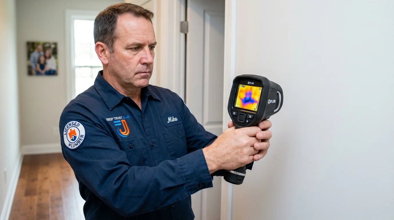Thermal imaging leak detection by Johns Plumbing LLC in Golden Meadow